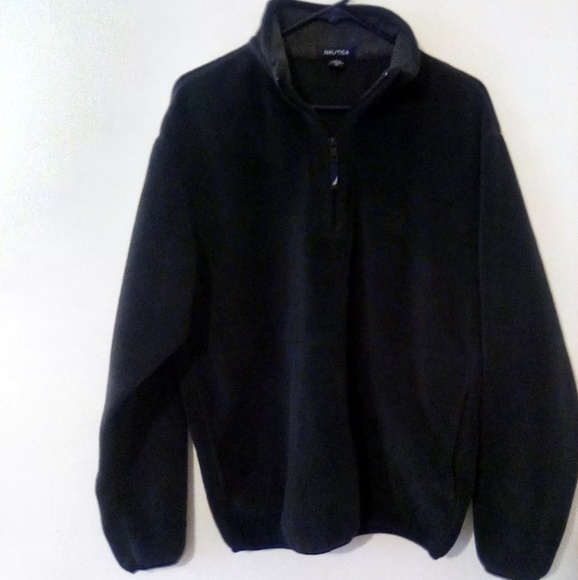 Nautica Men's Black Fleece Pullover - Picture 4 of 9